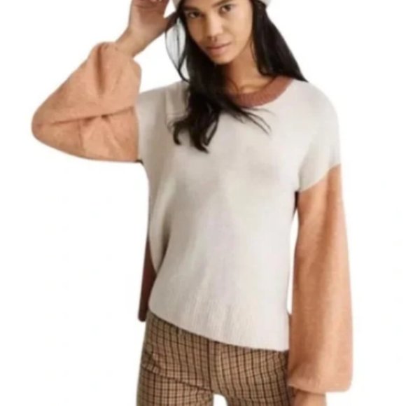 Madewell Sweaters - Madewell Payton Merino Wool Color Block Sweater
